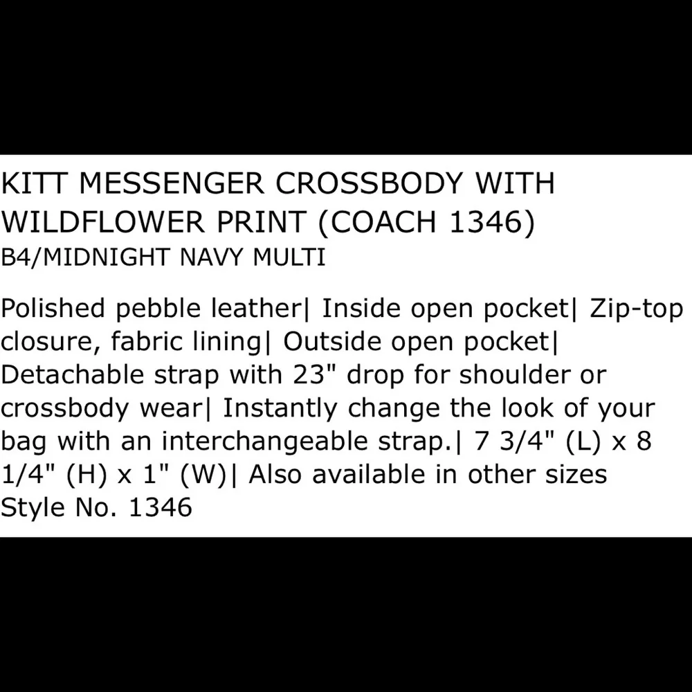 🎊Hp!2x🎊Coach Kitt Crossbody Flower Print w/ Wallet. - Picture 17 of 17